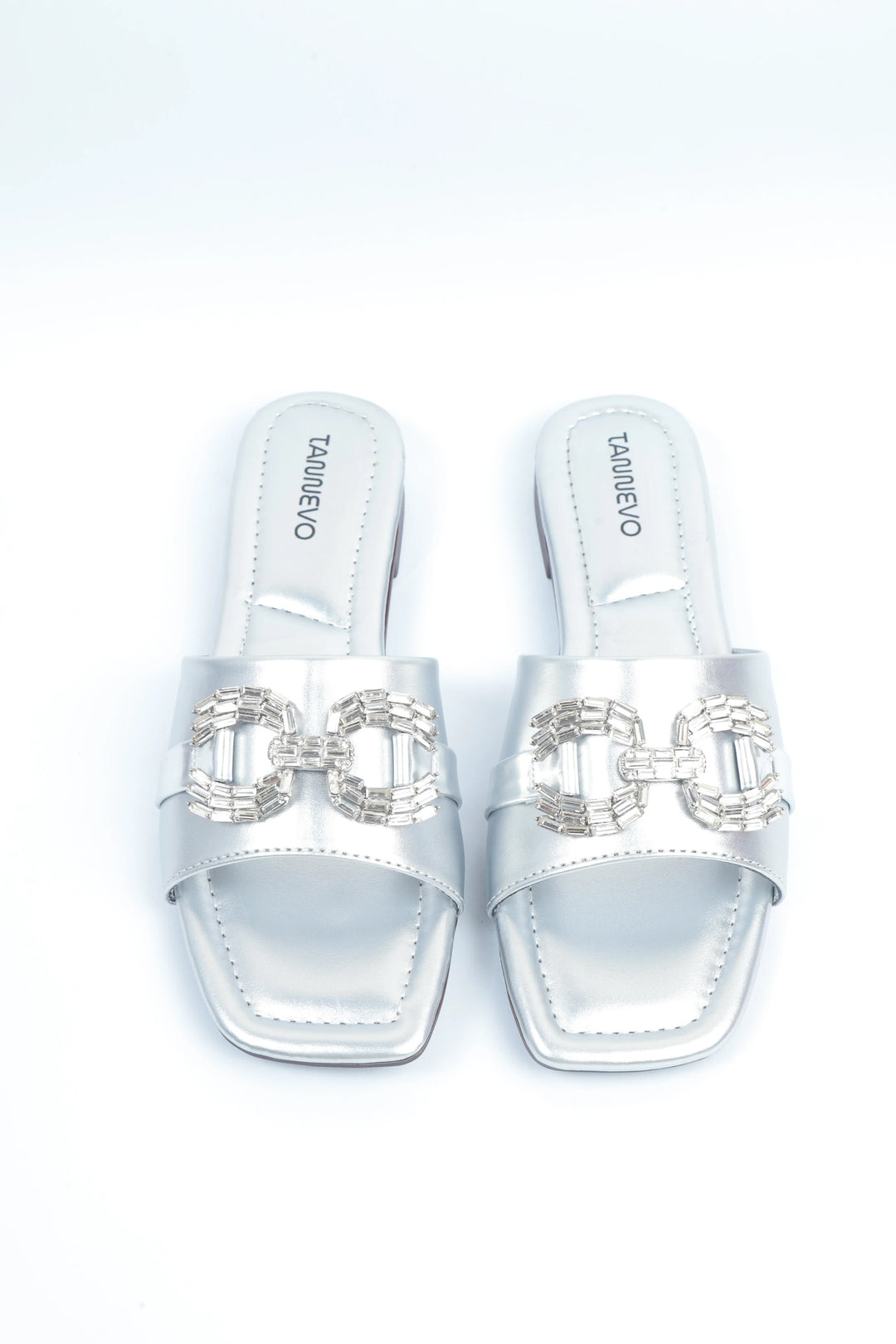 Silver Elegant Occasion Slipper