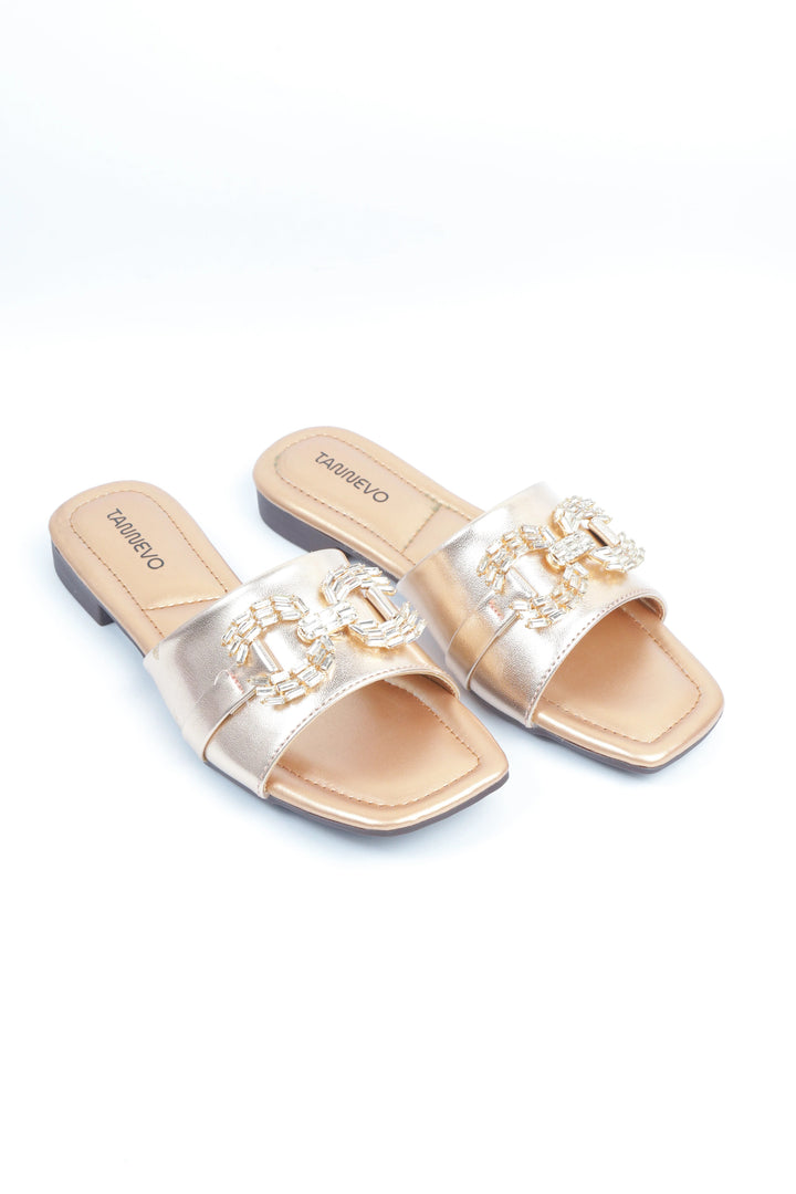 Peach Elegant Occasion Slipper