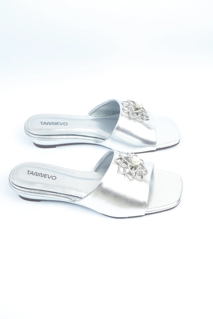 Silver Modern Luxe Slipper