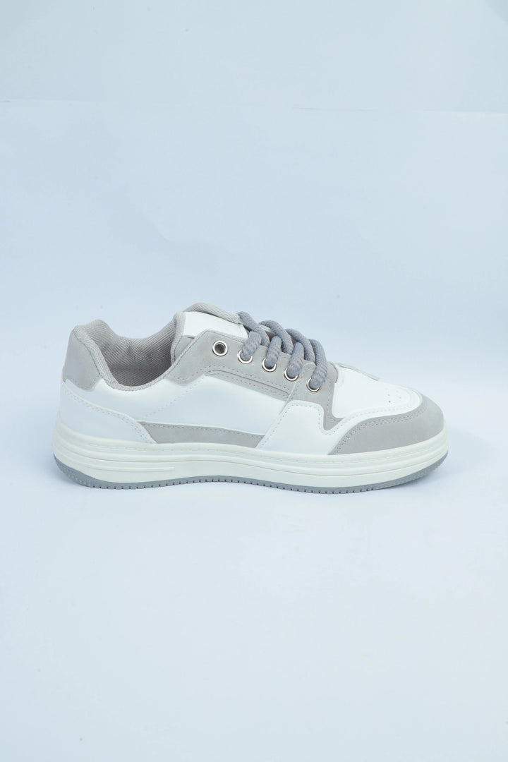 White/Grey Urban Fit Jogger Sneakers