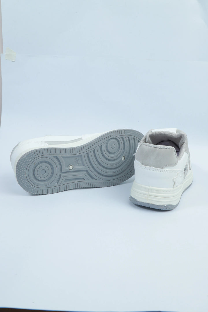 White/Grey Urban Fit Jogger Sneakers