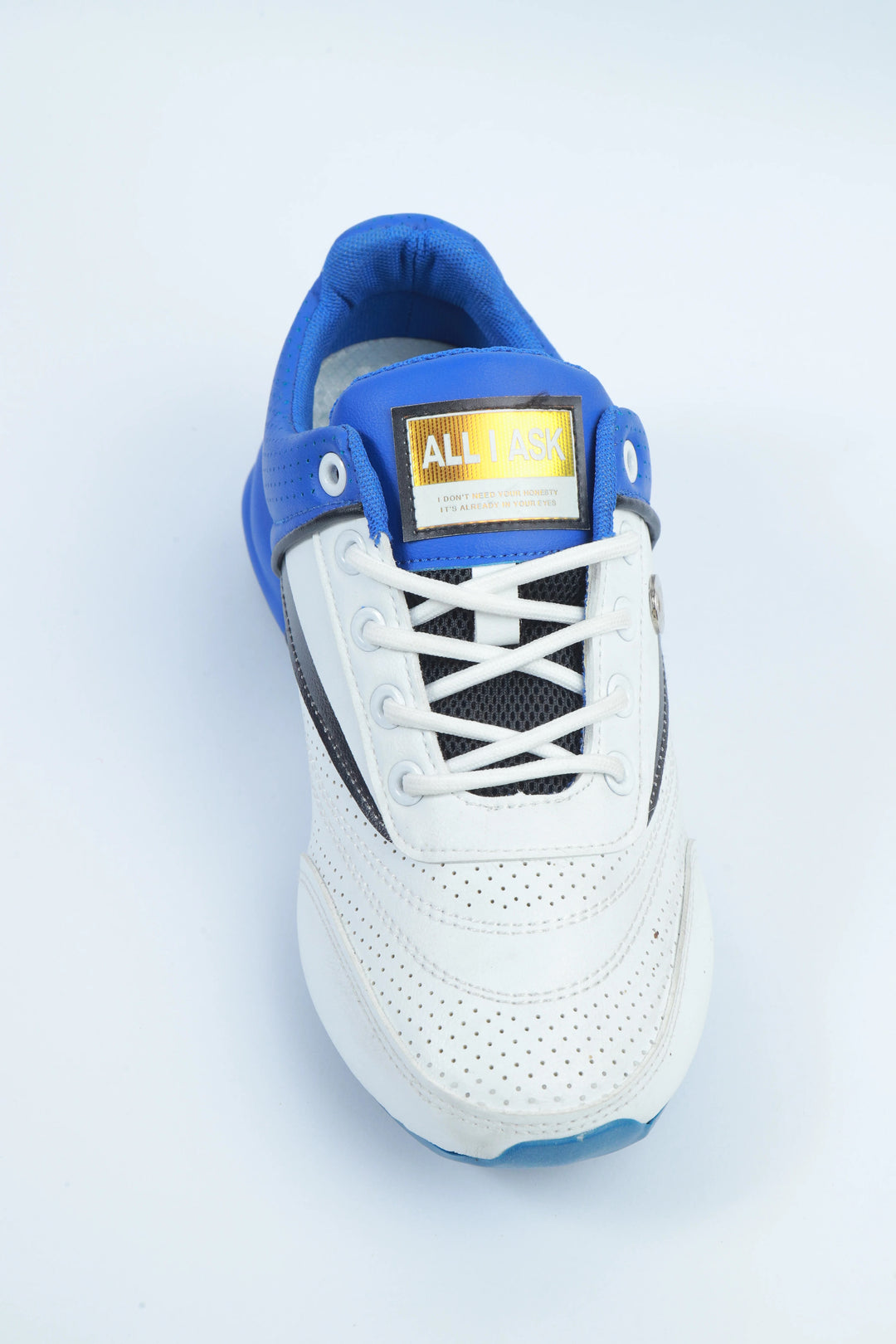 White/Blue Active Lifestyle Shoes