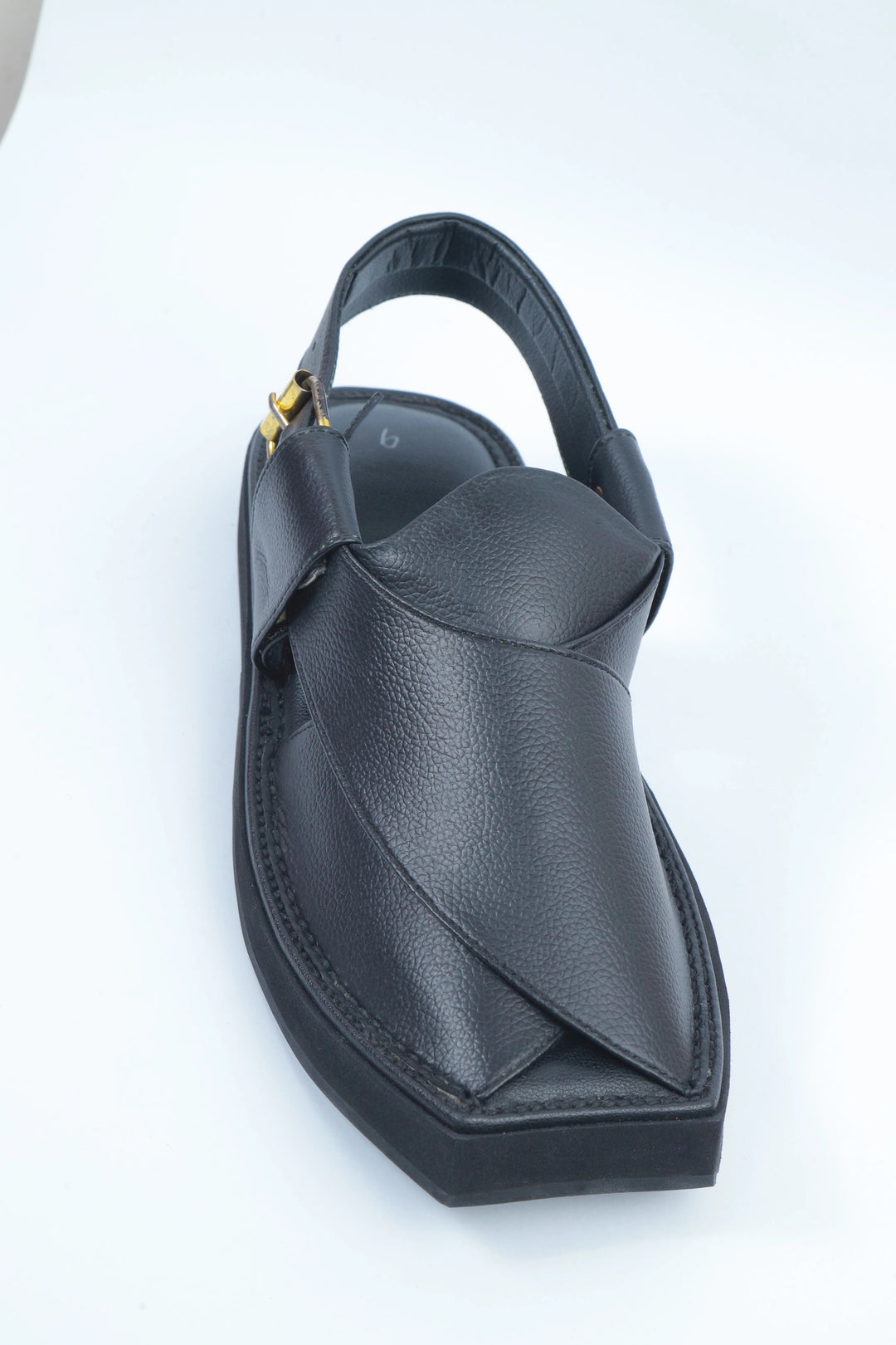 Black Kaptan Classic Traditional Chappal
