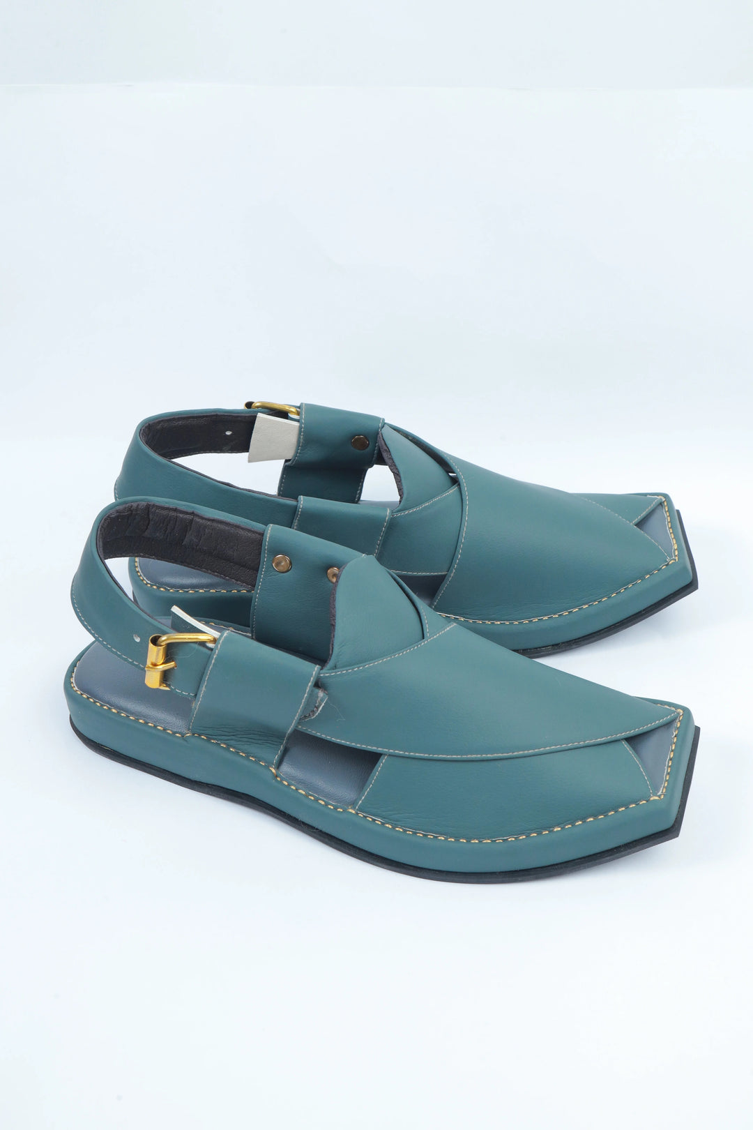 Grey Kaptan Classic Traditional Chappal
