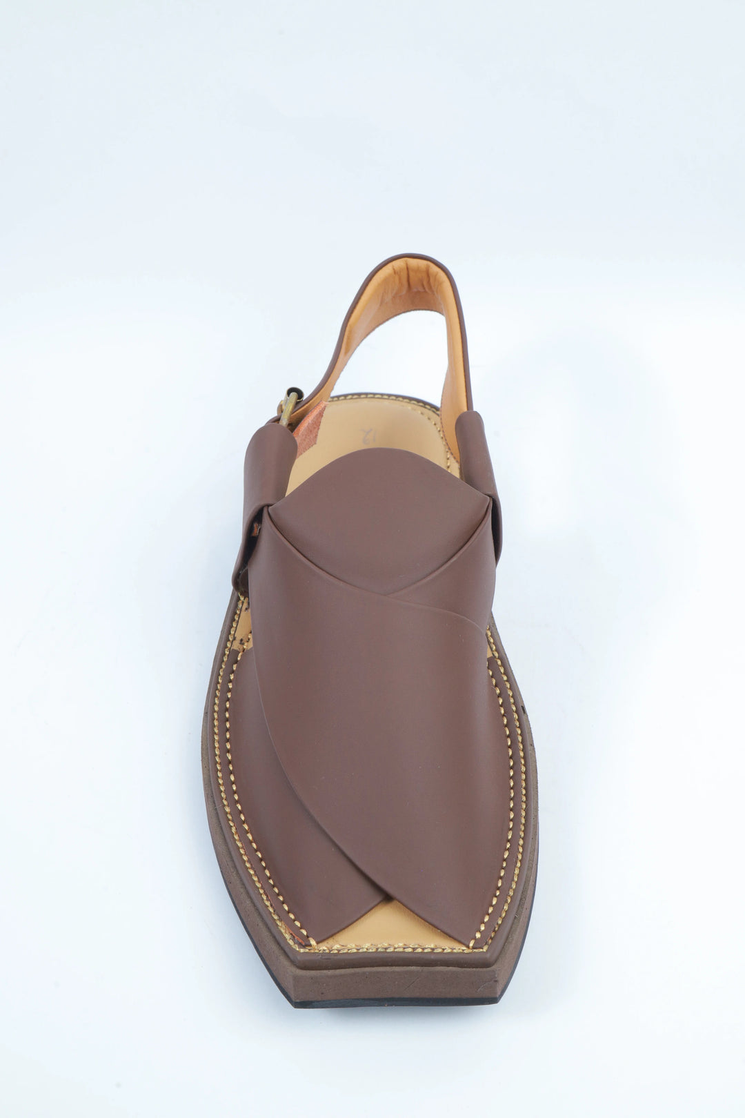 Dark Brown Kaptan Classic Traditional Chappal