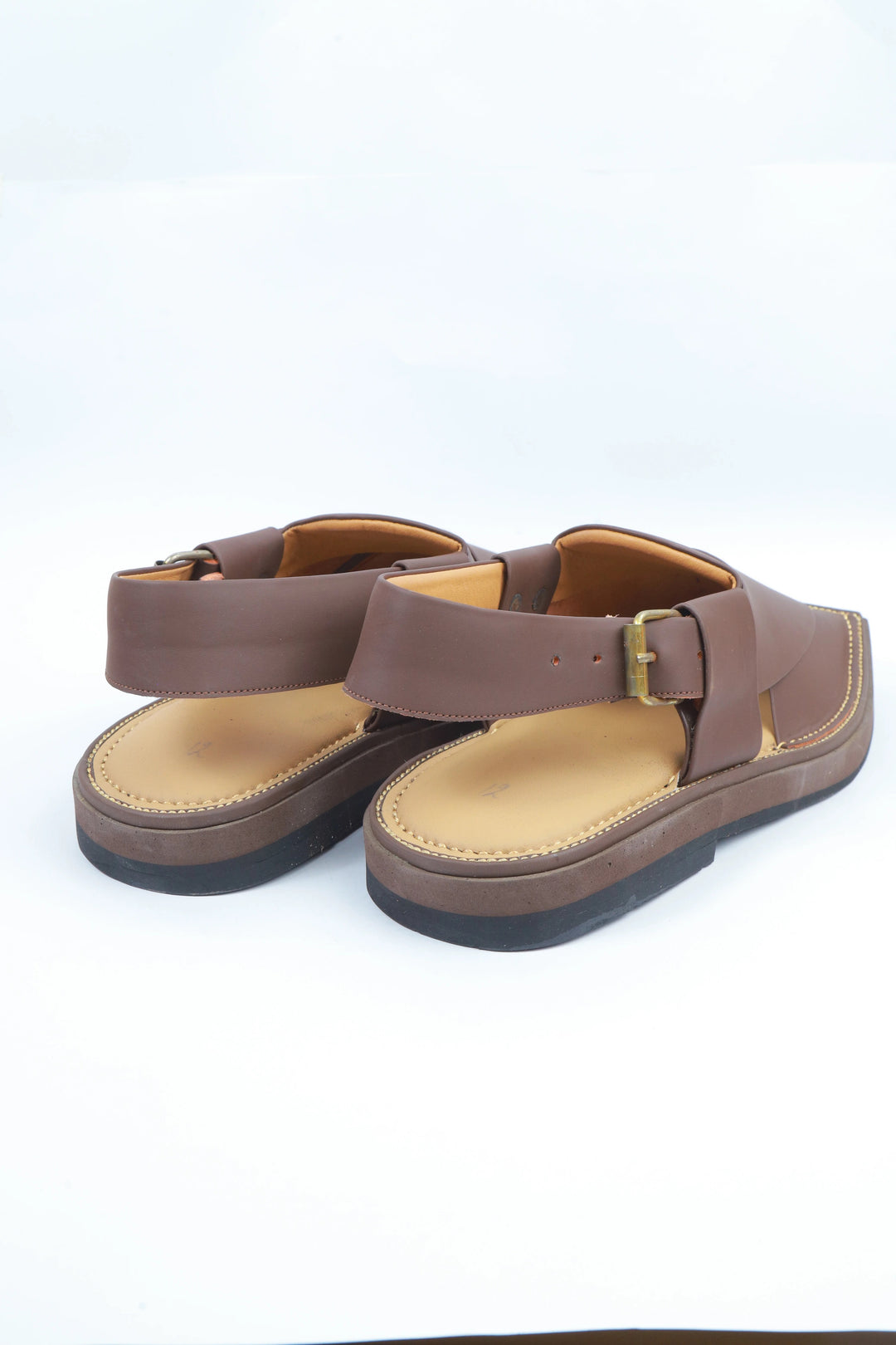 Dark Brown Kaptan Classic Traditional Chappal