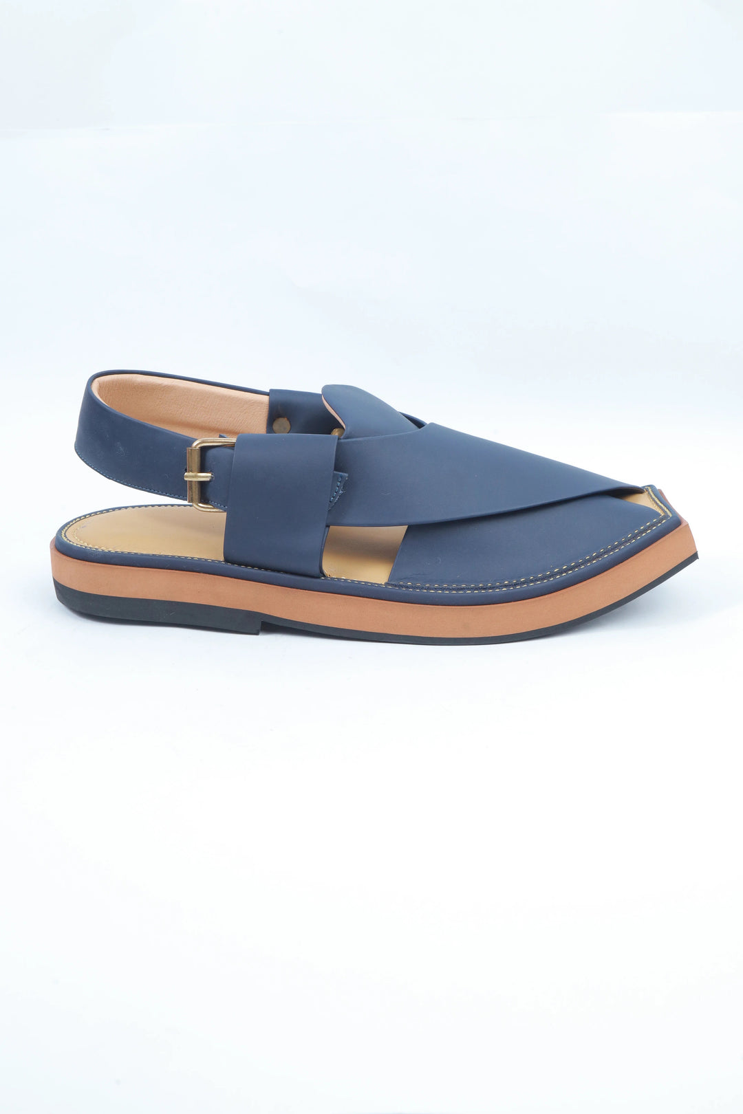 Blue Kaptan Classic Traditional Chappal
