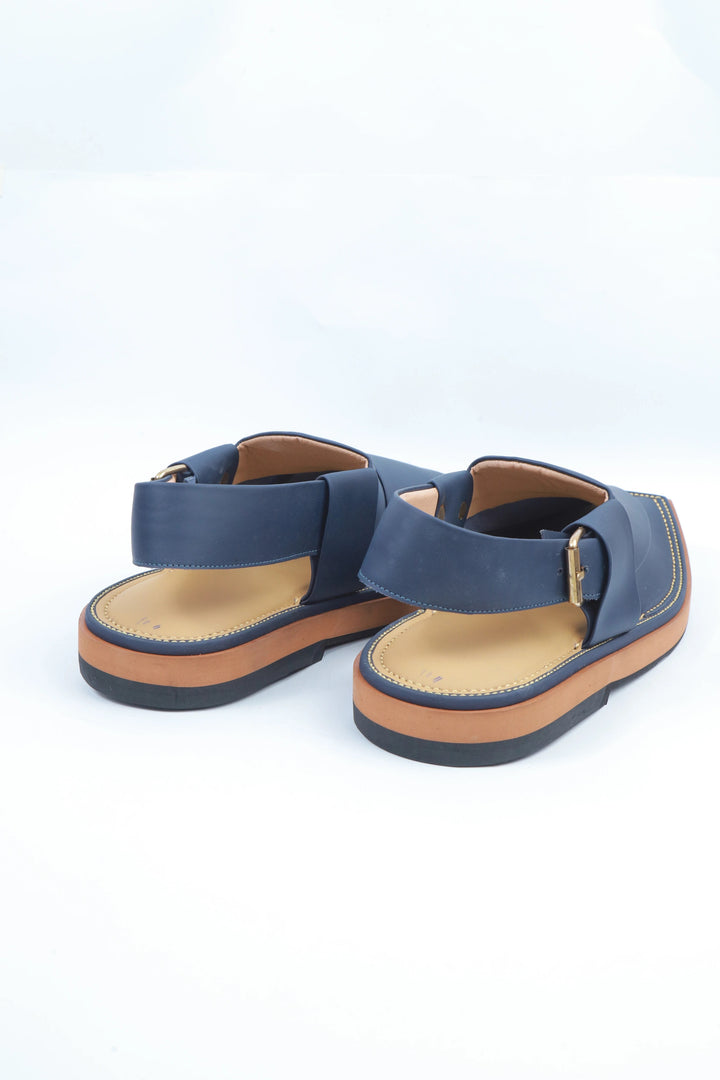 Blue Kaptan Classic Traditional Chappal