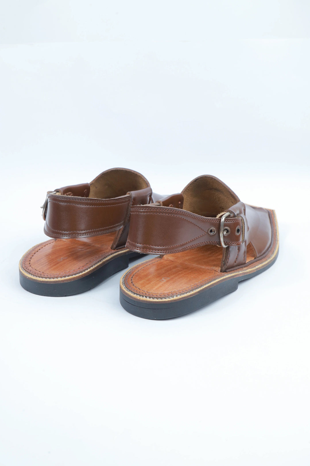 Brown Original Leather Charsadda Chappal