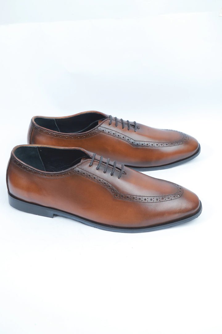 Brown Elegant Leather Formal Shoes