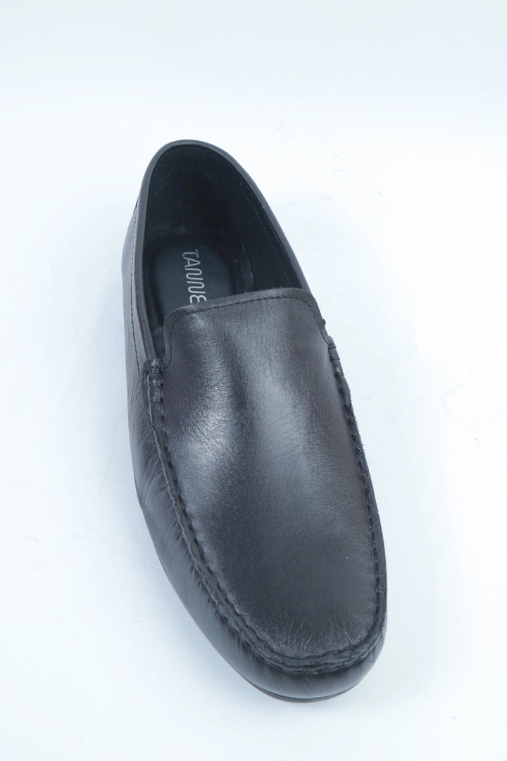 Black Penny Moccasin