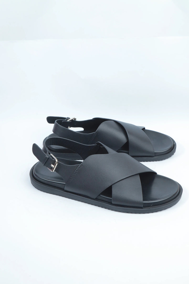 Black Backstrap Sandal