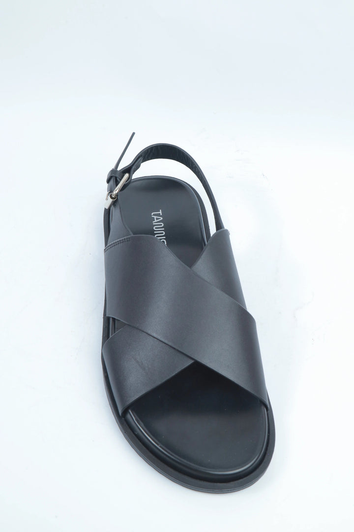 Black Backstrap Sandal