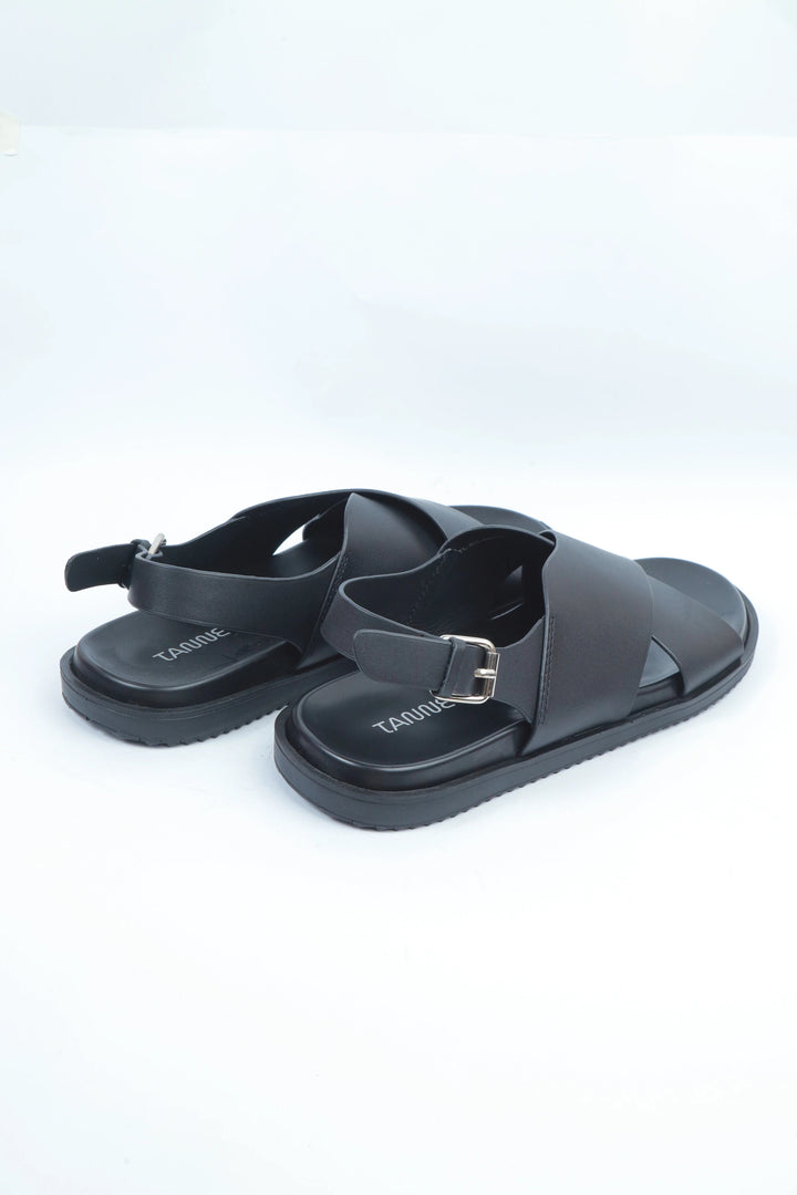 Black Backstrap Sandal