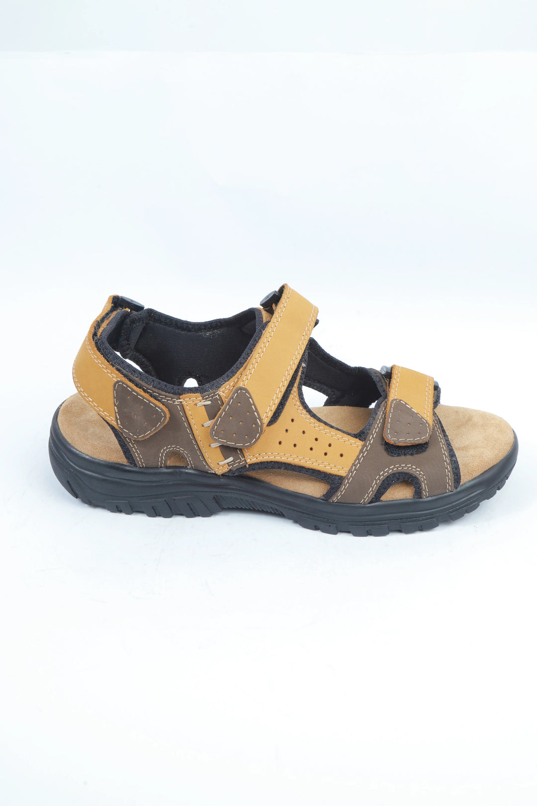 Nubuck Leather Tan Yellow Sandal