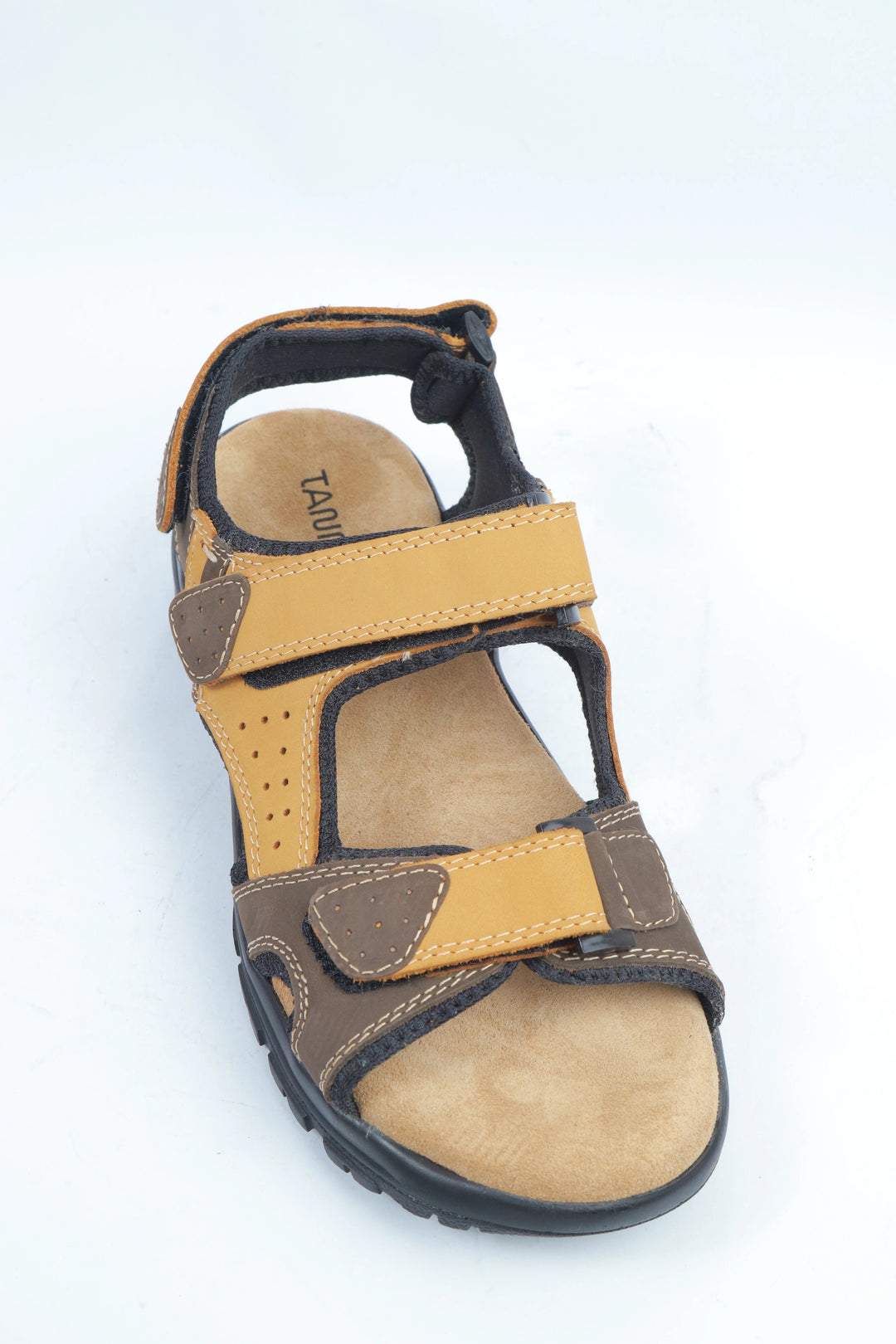 Nubuck Leather Tan Yellow Sandal