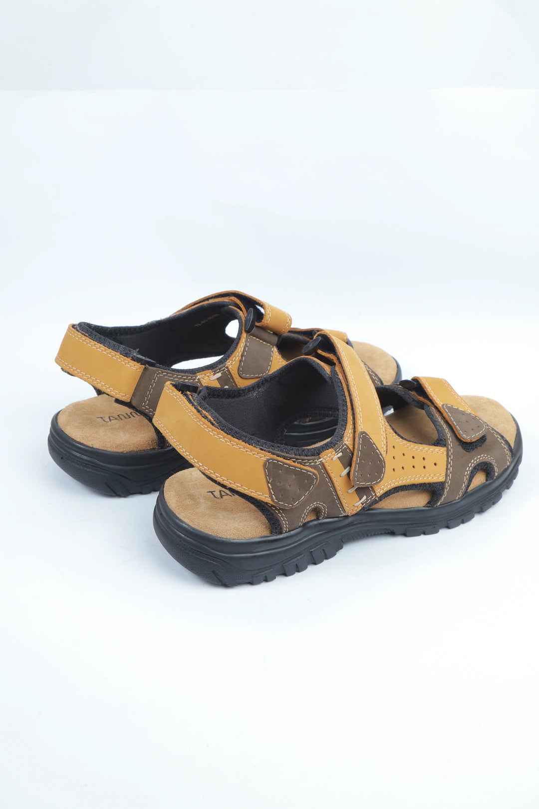 Nubuck Leather Tan Yellow Sandal