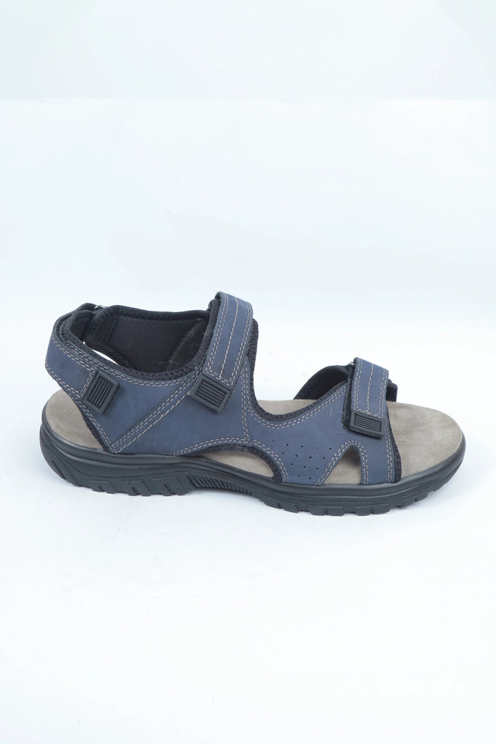 Nubuck Leather Navy Blue Sandal
