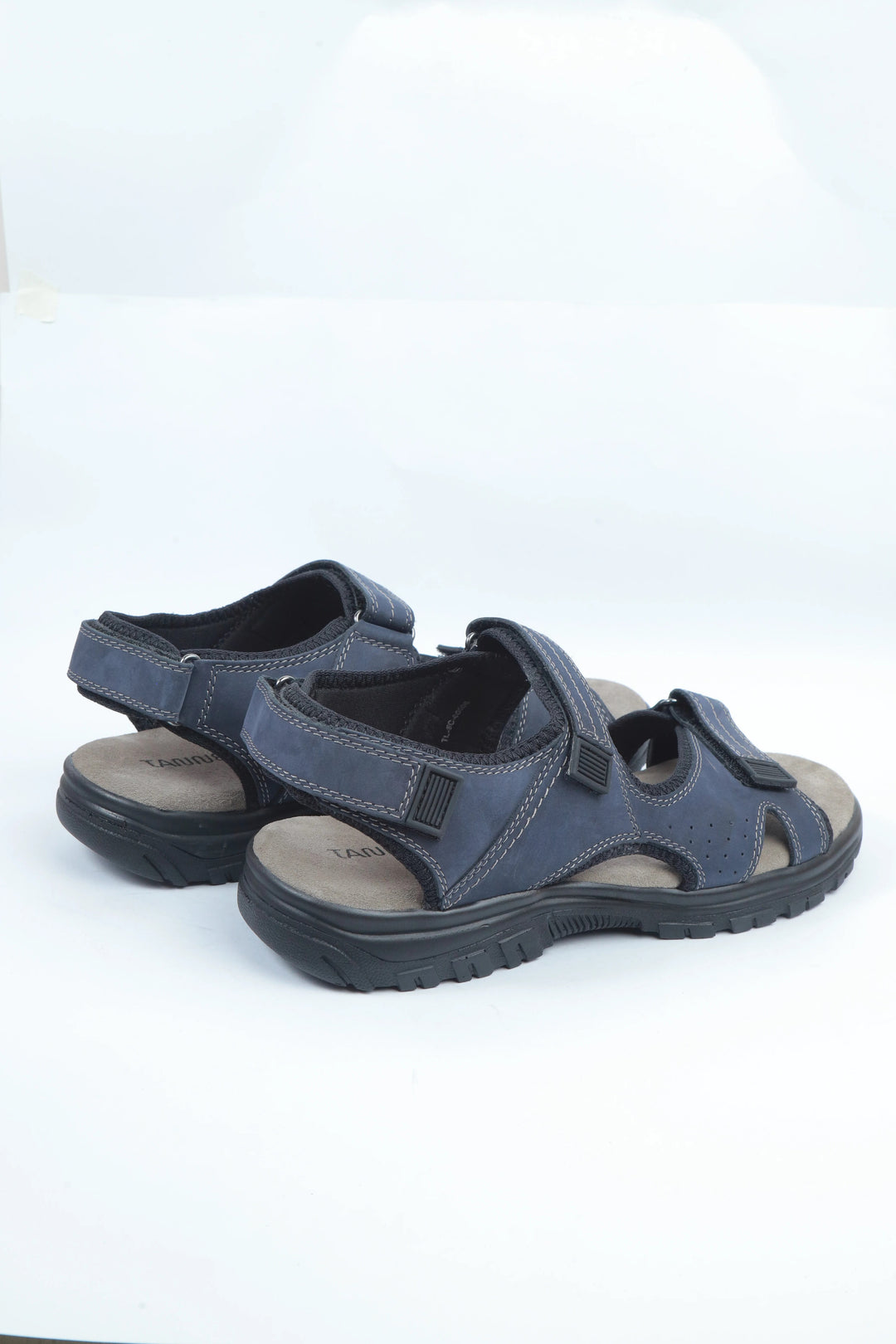 Nubuck Leather Navy Blue Sandal