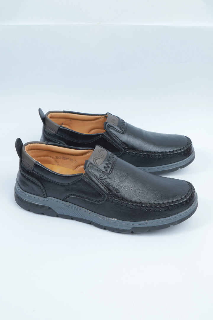 Black Comfort Medicated Casual Shoes