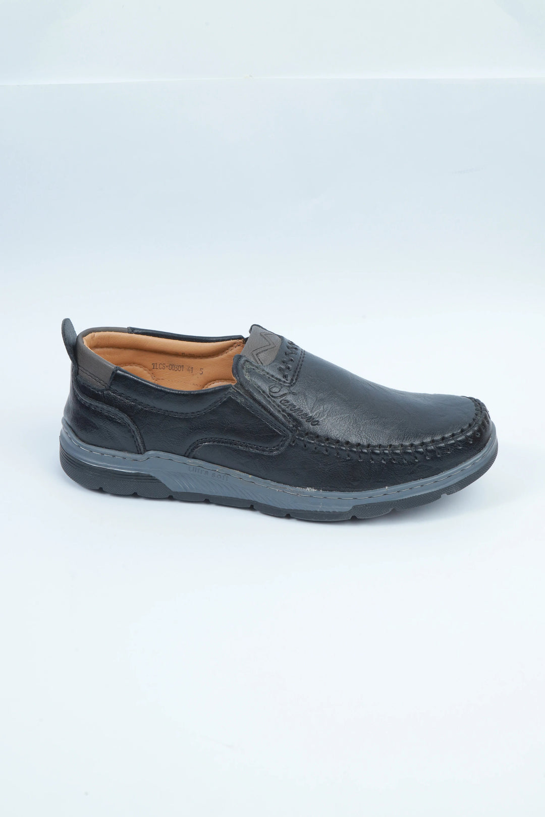 Black Comfort Medicated Casual Shoes