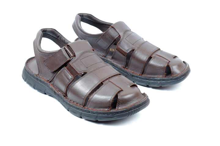 Elegant Dark Brown Comfort Sandal