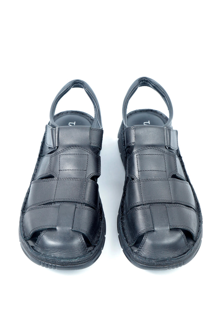 Elegant Black Comfort Sandal