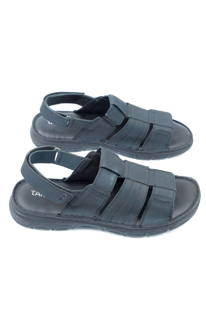 Stylish Nubuck Black Sandal