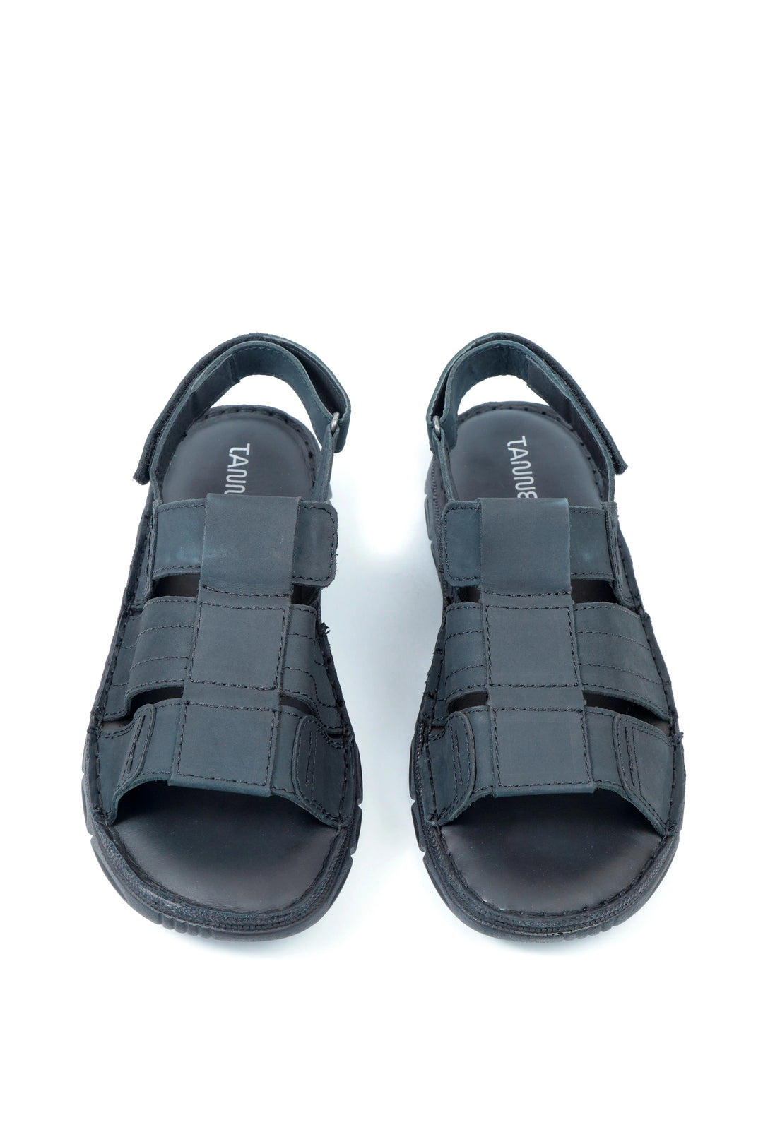 Stylish Nubuck Black Sandal