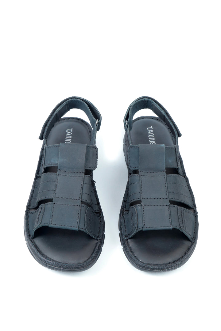 Stylish Nubuck Black Sandal