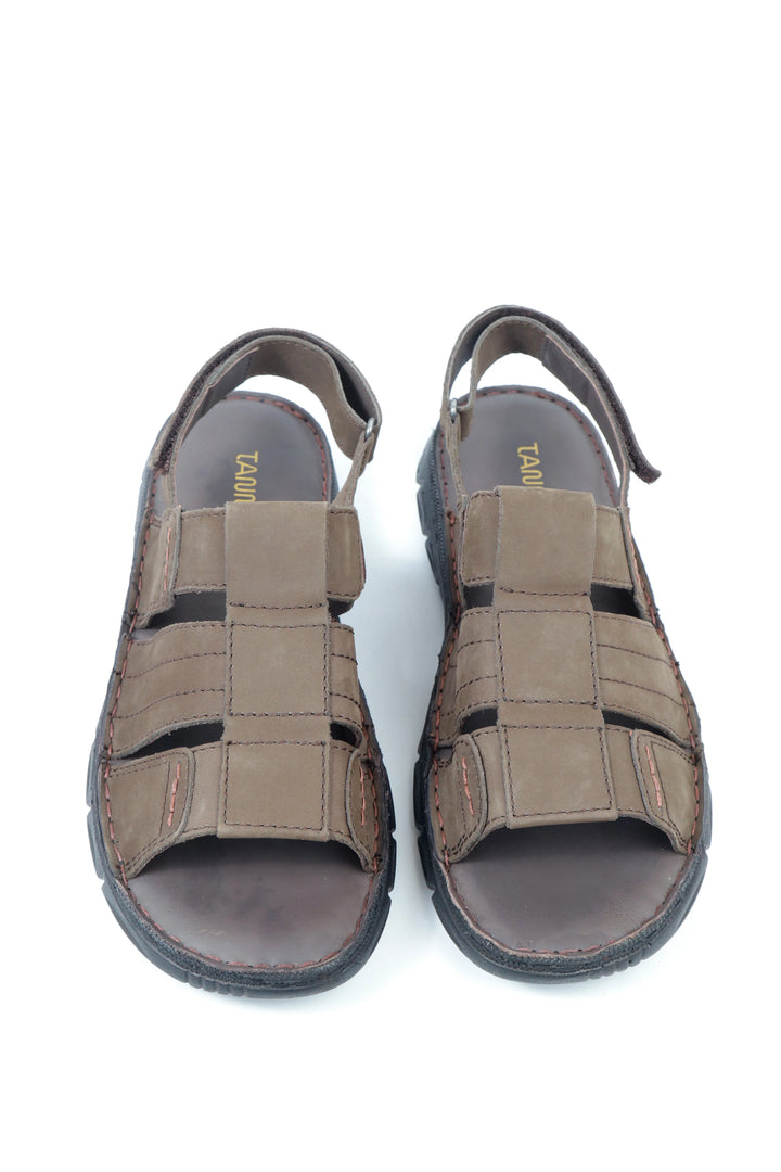 Stylish Nubuck Brown Sandal