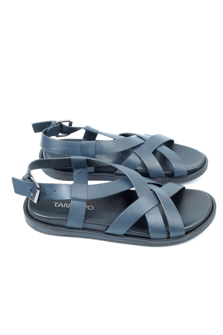 Premium LRD Black Leather Sandal