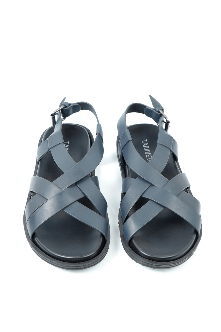 Premium LRD Black Leather Sandal