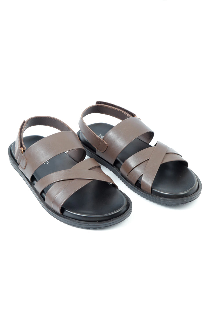 Luxury Brown Leather Sandal