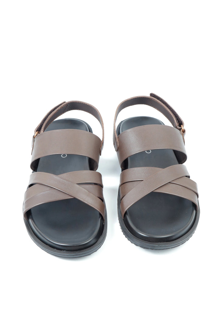 Luxury Brown Leather Sandal