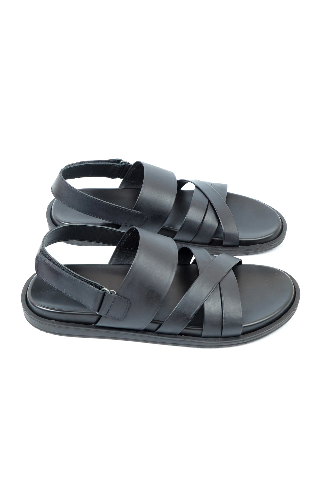 Luxury Black Leather Sandal