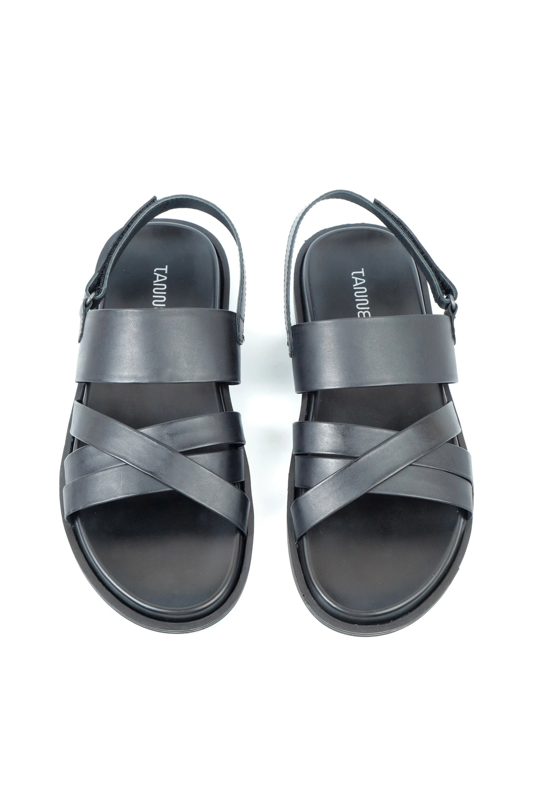 Luxury Black Leather Sandal