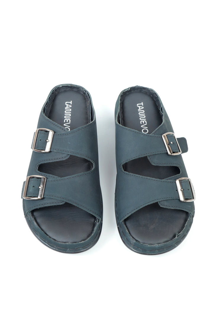 Stylish Nubuck Black Slipper