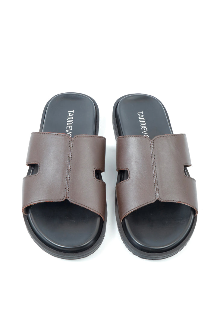 Elegant Dark Brown Comfort Slipper