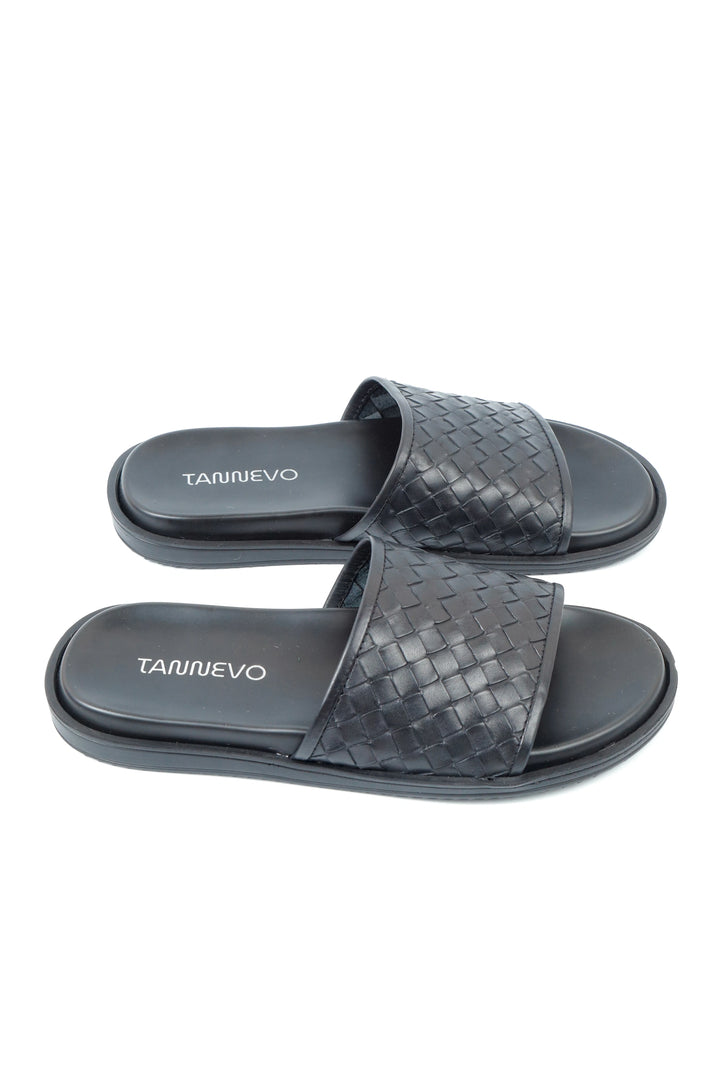 Classic Black Weave Slipper