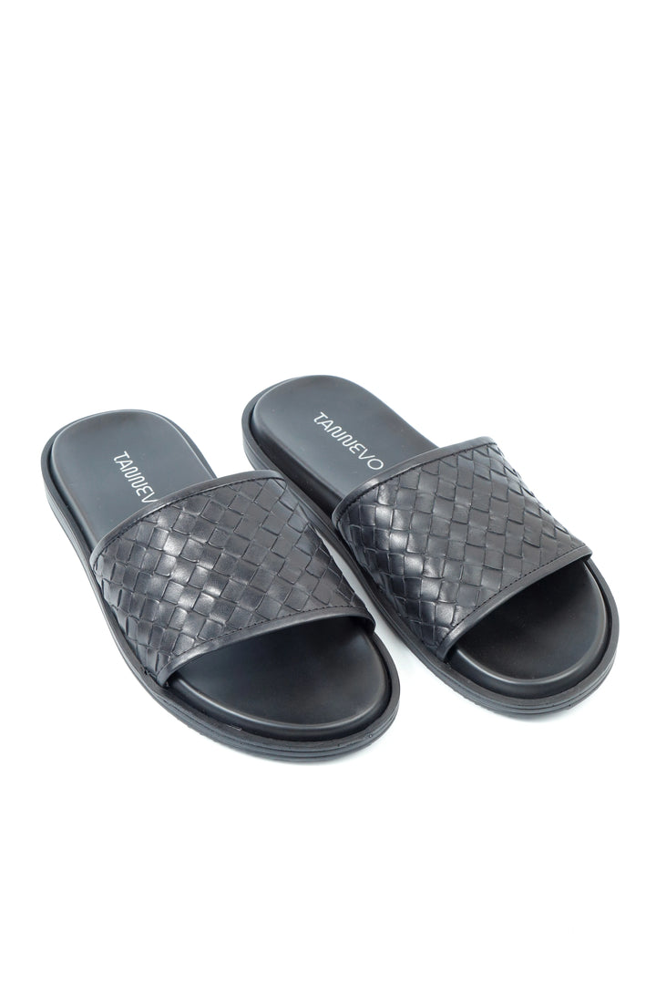 Classic Black Weave Slipper