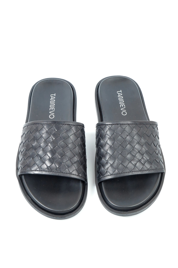 Classic Black Weave Slipper