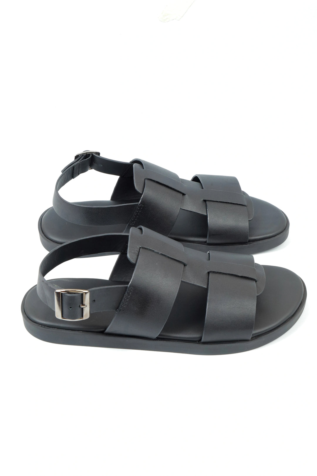 Classic Black Leather Sandal