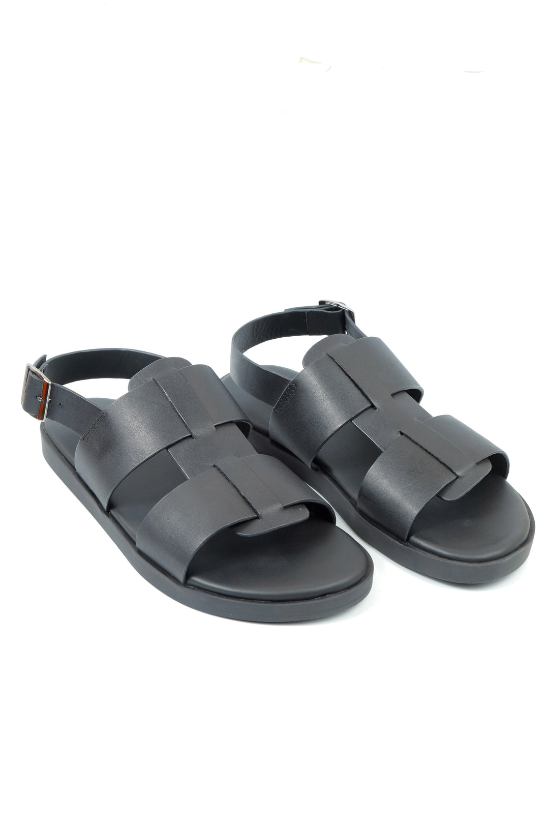 Classic Black Leather Sandal