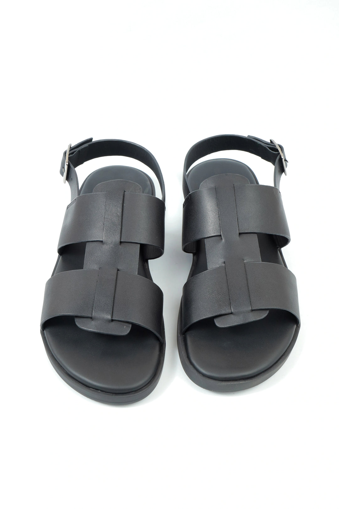 Classic Black Leather Sandal