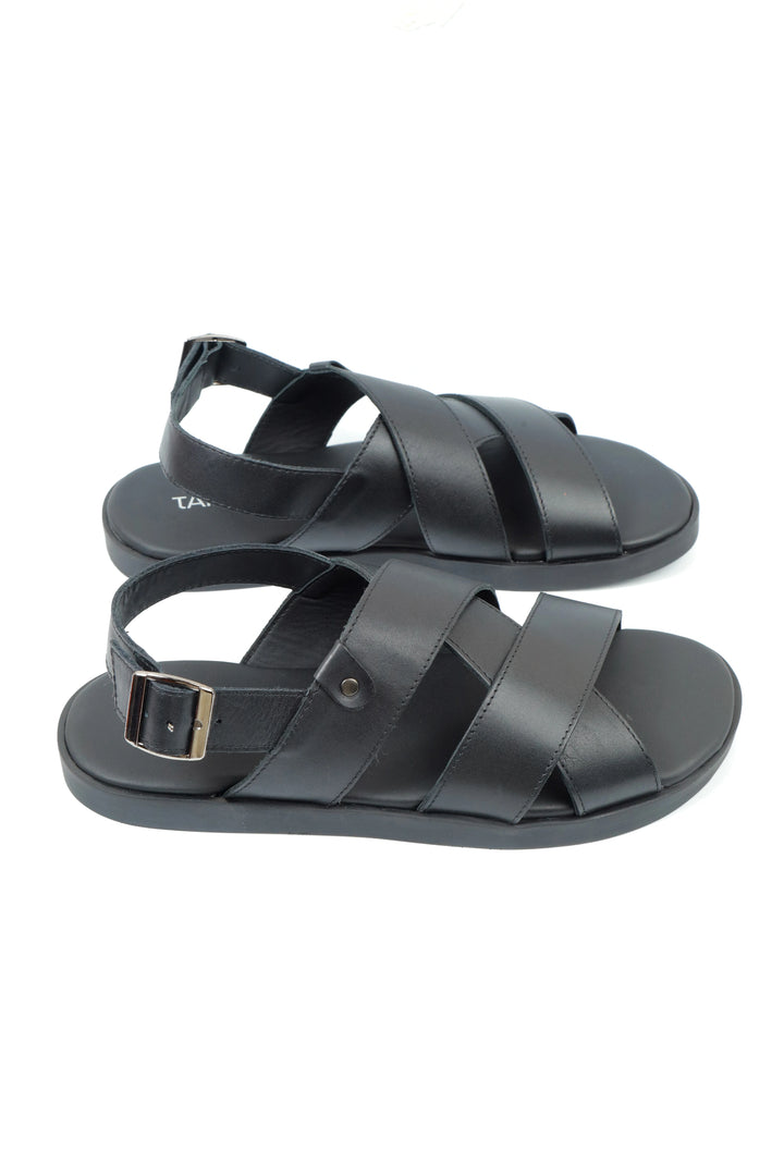 Modern Black Comfort Sandal