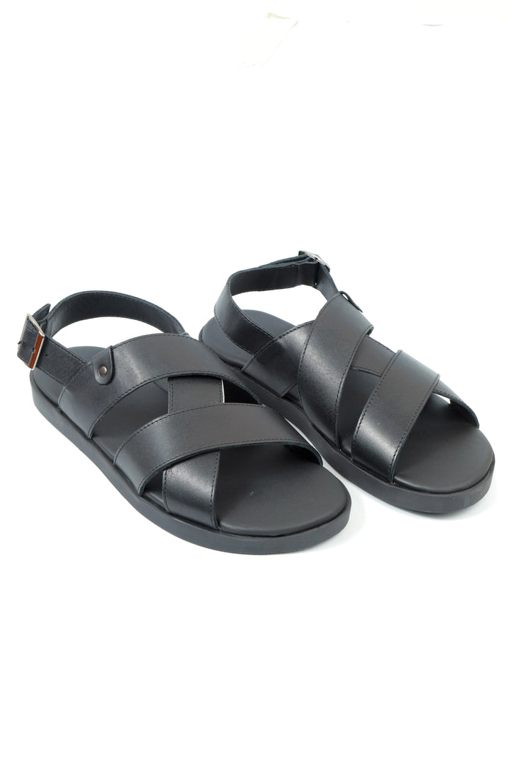 Modern Black Comfort Sandal