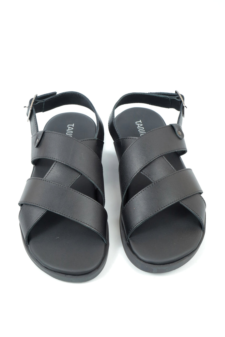 Modern Black Comfort Sandal