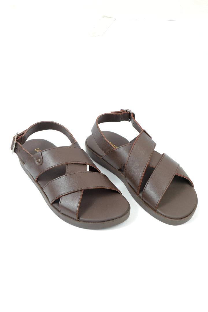 Modern Dark Brown Comfort Sandal