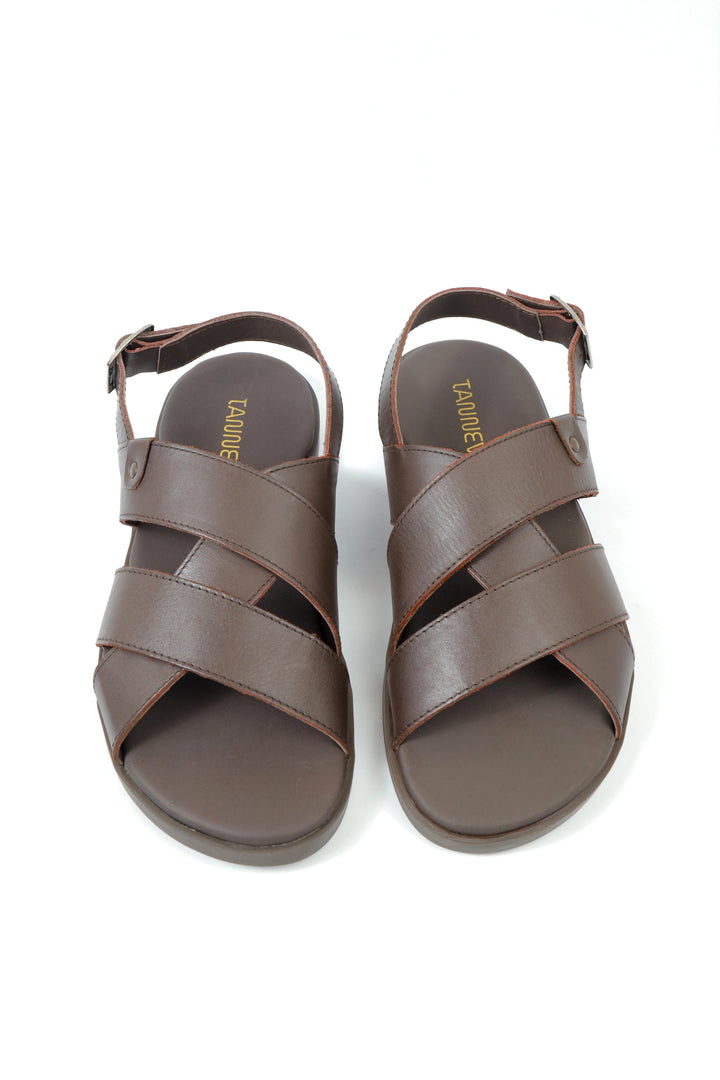 Modern Dark Brown Comfort Sandal